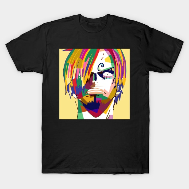 Sanji One Piece T-Shirt by BarnawiMT